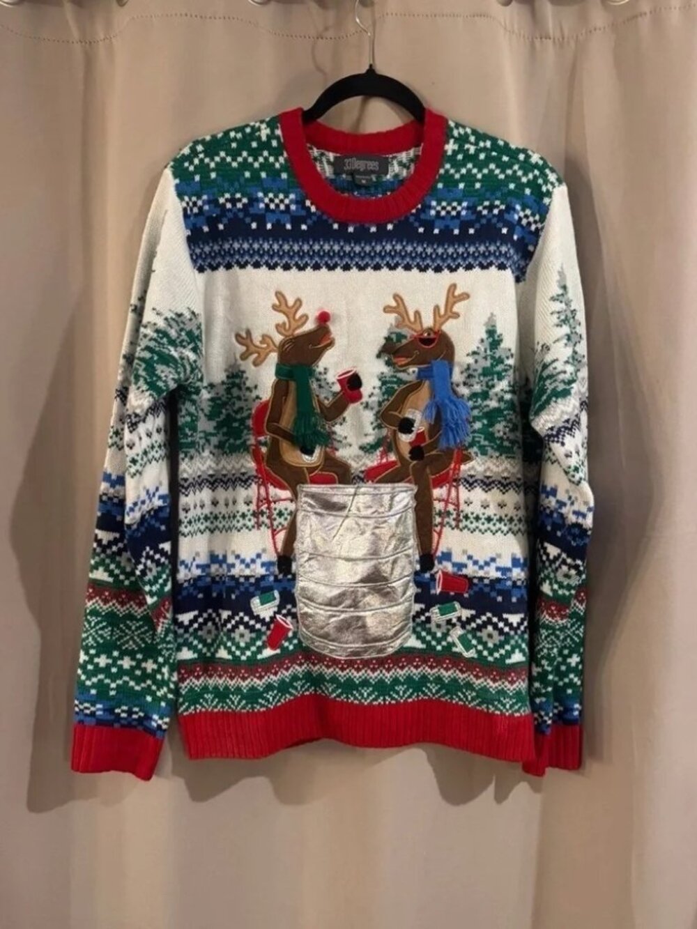 Festive Reindeer Sweater - Multicolor